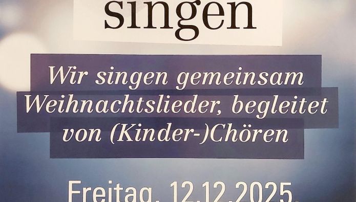 Plakat Weihnachtsliedersingen