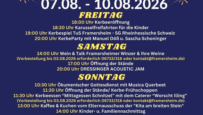 Plakat Framersheimer Kerb