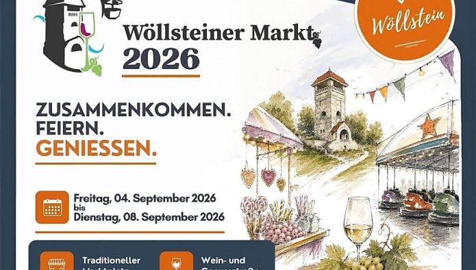 Plakat Wöllsteiner Markt