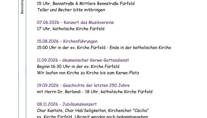 25 Jahre Kirchen Fürfeld